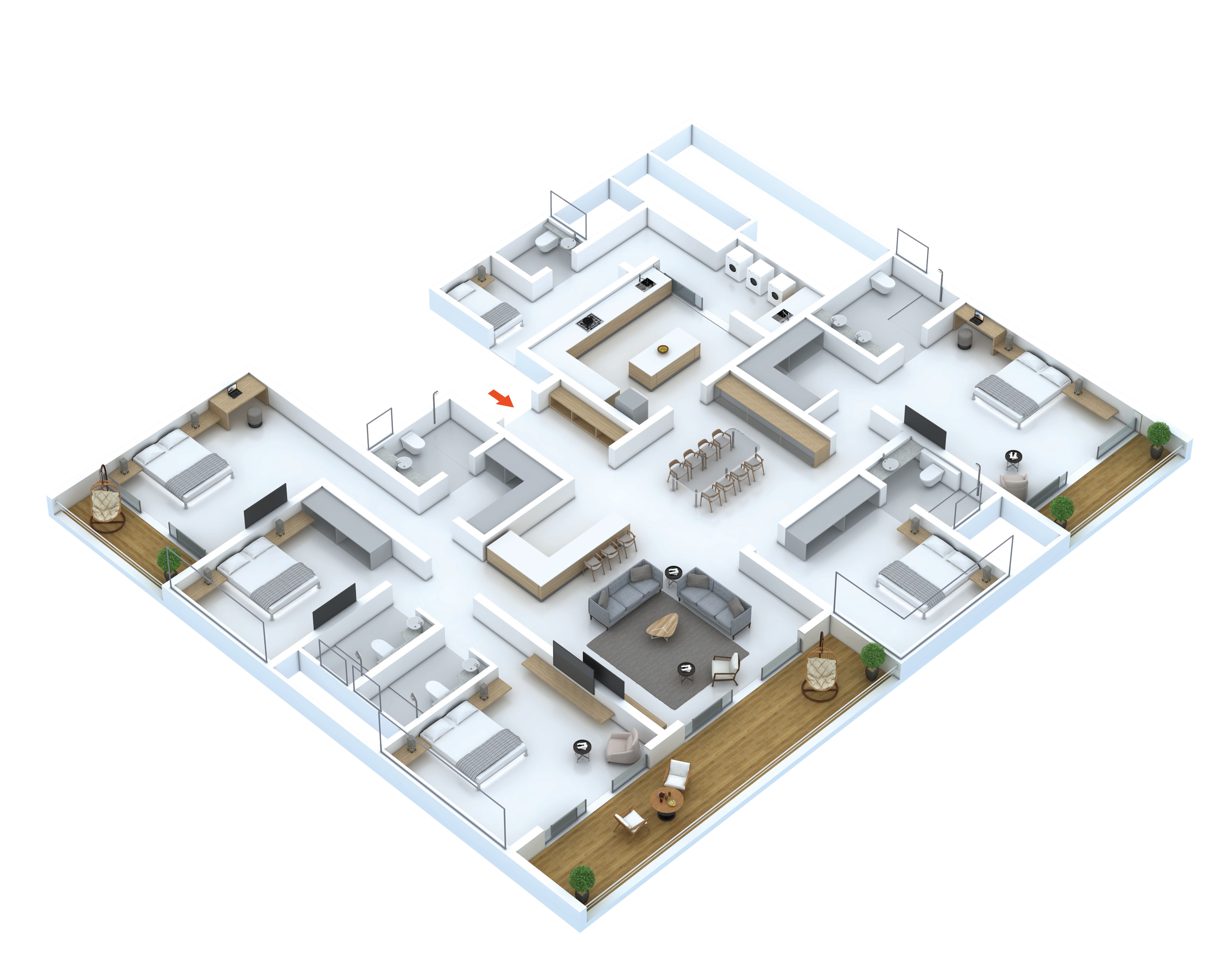 SKYi Developers 5 BHK Floor Plan